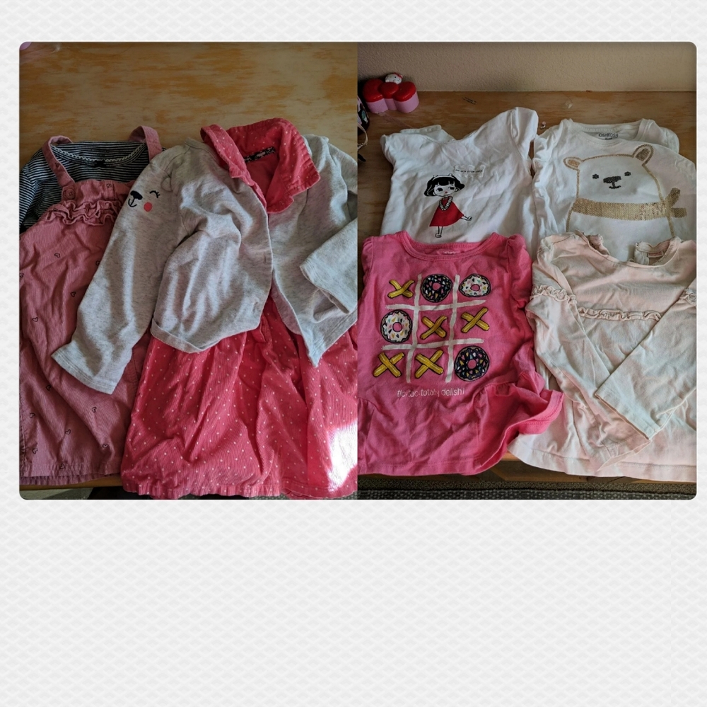 Carter's baby girl 24 months shirt and dress set